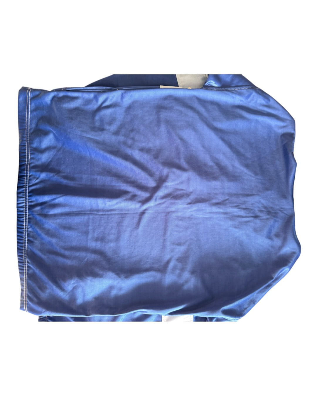 Bluza Adidas vintage retro track jacket niebieska stójka zamek z dużym logo trefoil