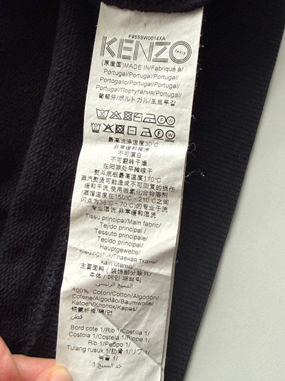 Czarna Bluza Kenzo Tygrys / Tiger Embroidery M 100% Bawełna Crewneck