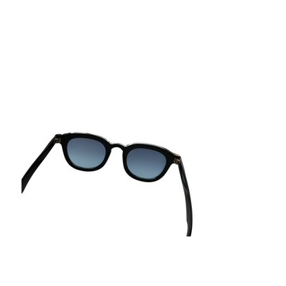 Okulary Moscot Original NYC czarny acetat z niebieskim gradientem szkła – widok z przodu
