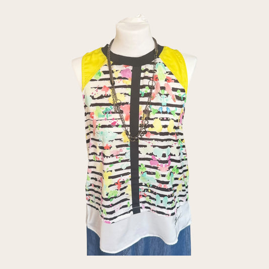Blouse light striped size 36 S Desigual
