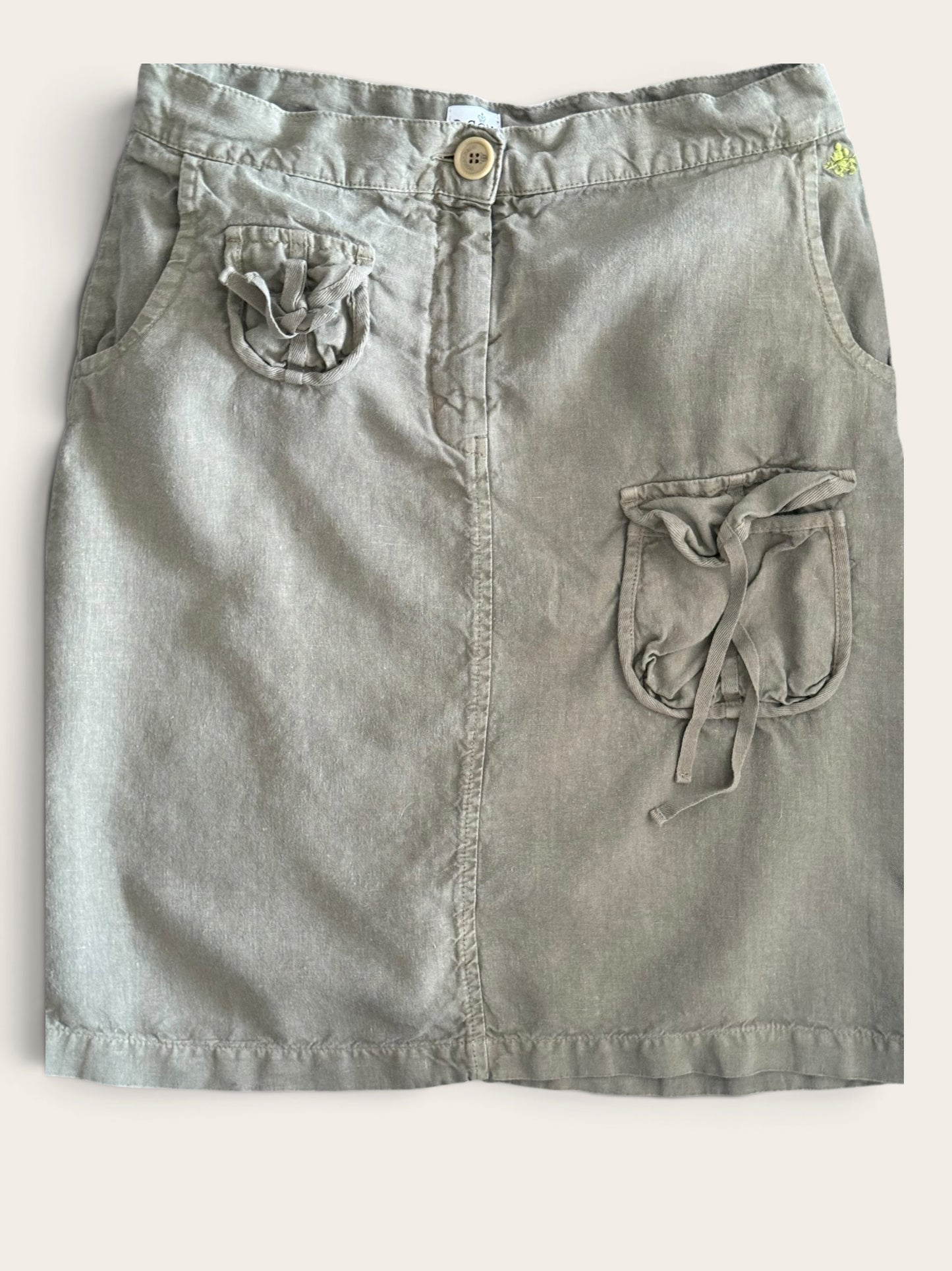 Spódnica vintage Donaldson khaki 38 M second hand | TrickandChic