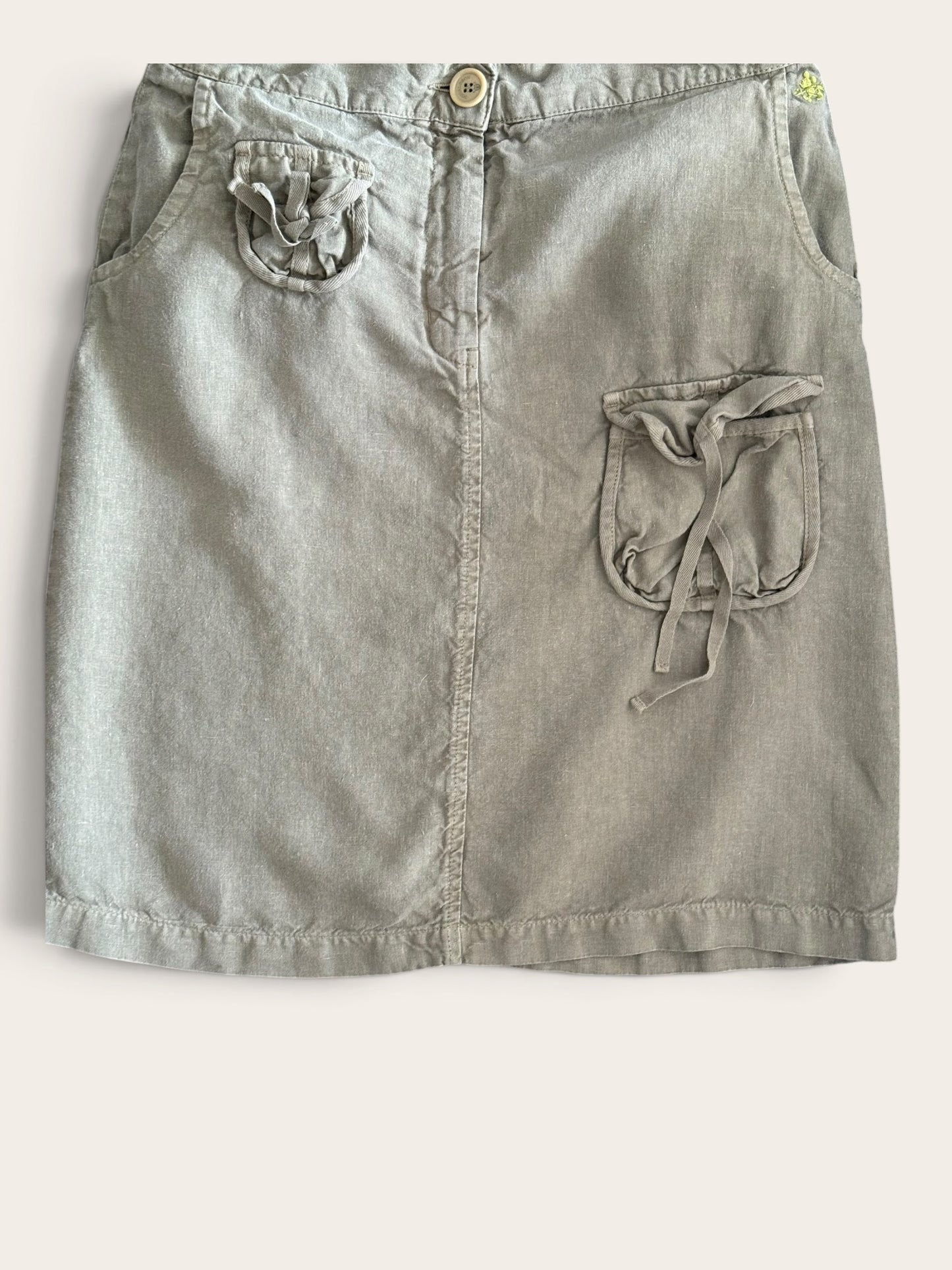 Spódnica vintage Donaldson khaki 38 M second hand | TrickandChic