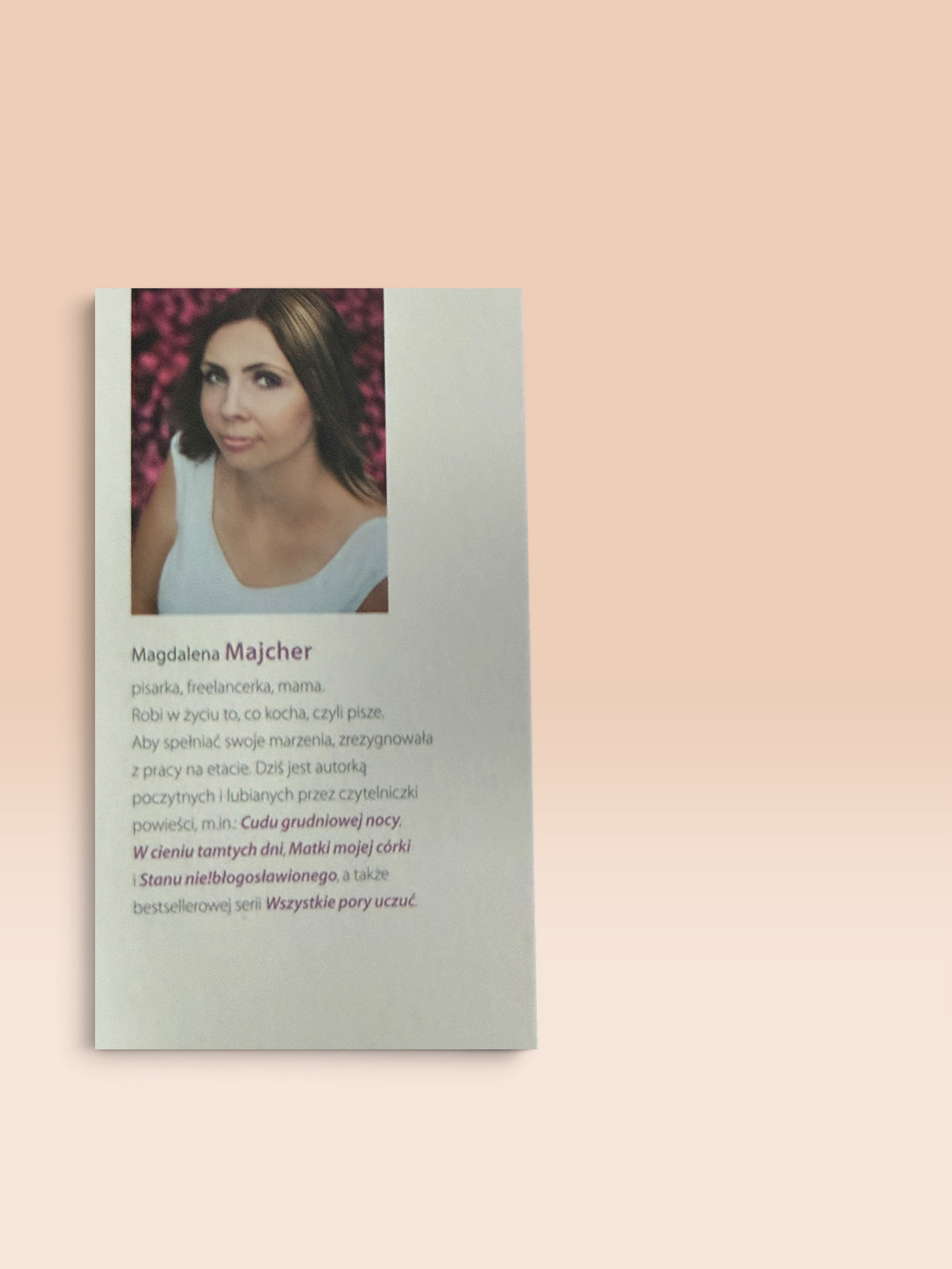 Jeszcze Jeden Uśmiech – Magdalena Majcher (Książka Używana)