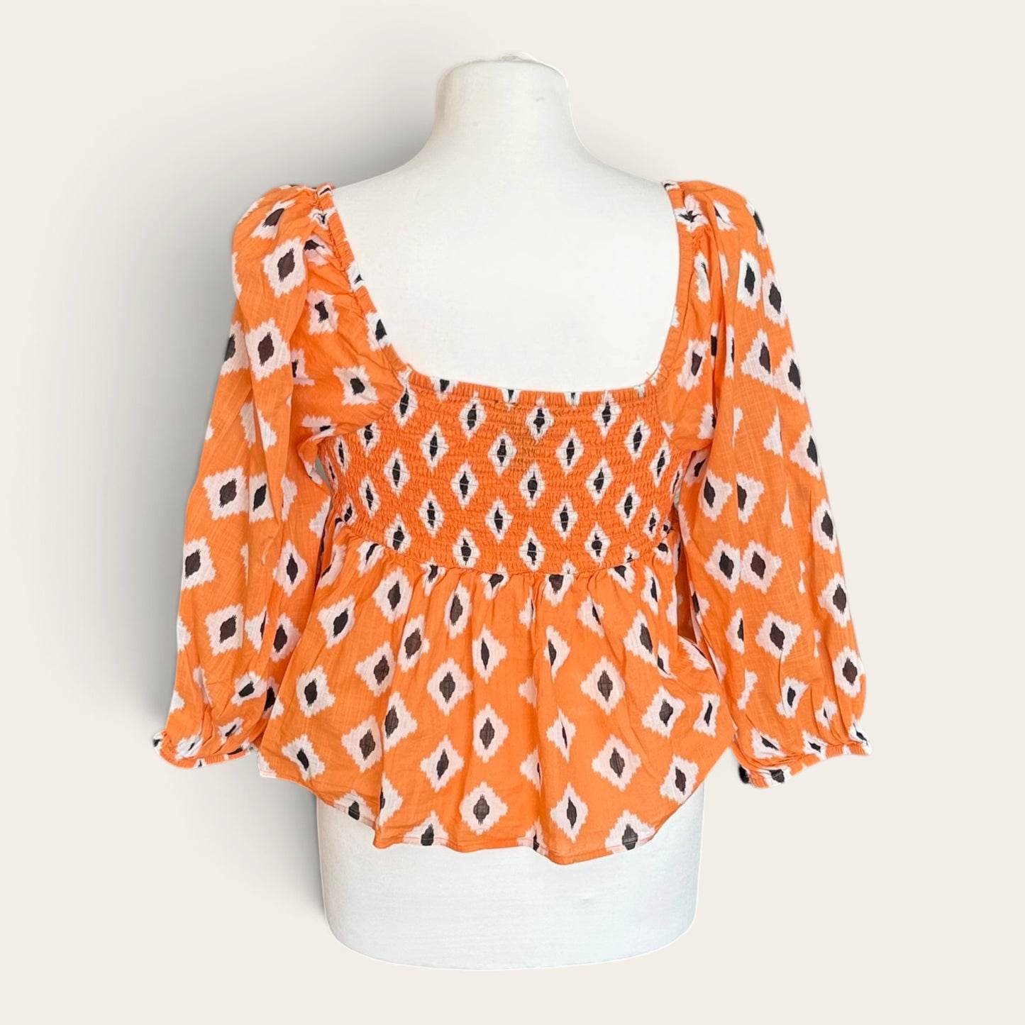 Bluzka Top New Look Boho – Wzór Ikat, Rozmiar 36 (S)