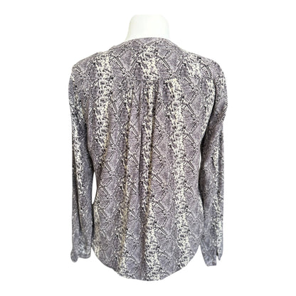Elegancka bluzka w wężowy wzór Lipo Lipo XL / 42 z guziczkami – zwiewna, casual